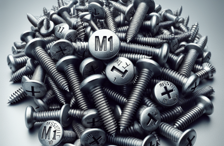Śruby do metalu M1: Jak wybrać i stosować elementy mocujące w projektach majsterkowicza?