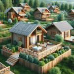 domki drewniane na działkę z tarasem