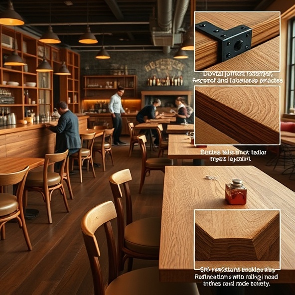 meble drewniane do restauracji