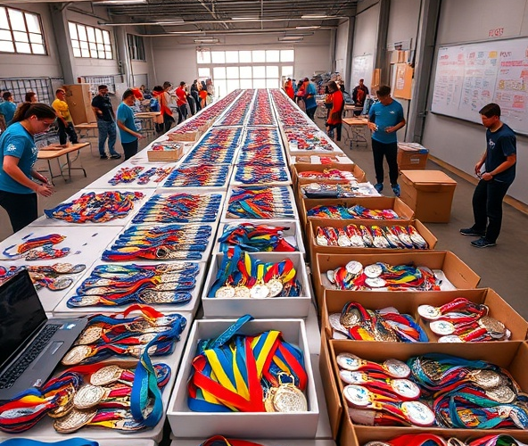 Jak zamówić medale biegowe dla 500–2000 uczestników, aby uniknąć braków?