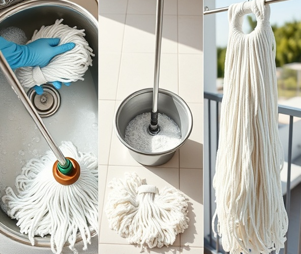 Jak czyścić i suszyć mop sznurkowy, aby wydłużyć jego żywotność?