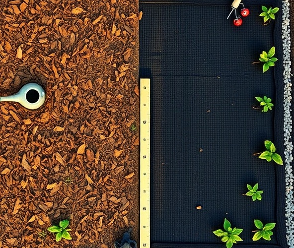 Mulczowanie działek korą czy agrowłókniną — co lepiej dla 100 m²?