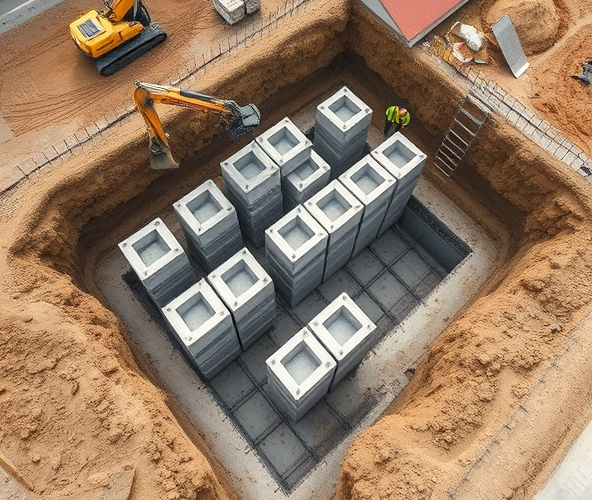 Podwaliny żelbetowe prefabrykowane dla domu: ile dni oszczędzisz bez dźwigu?