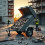 przyczepka samochodowa z kiprem