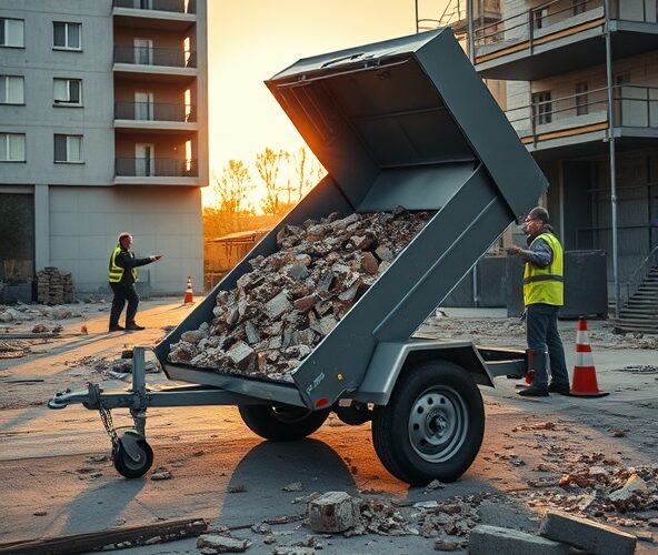 Kupić czy wynająć przyczepkę samochodową z kiprem do wywozu gruzu?