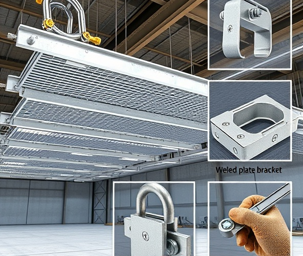 Jakie uchwyty do wieszania krat wybrać na konstrukcję stalową?