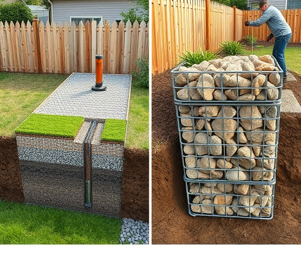 Właściciel działki: geokomórki czy gabiony, wzmocnienie nasypu przy płocie 1m?