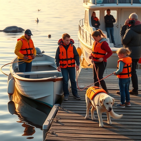 zajęcia ze zwierzętami blisko łodzi