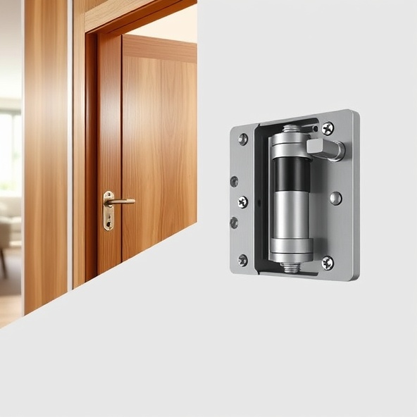 zawias z samozamykaczem