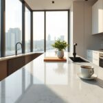 kwarcyt naturalny blat kuchenny warszawa