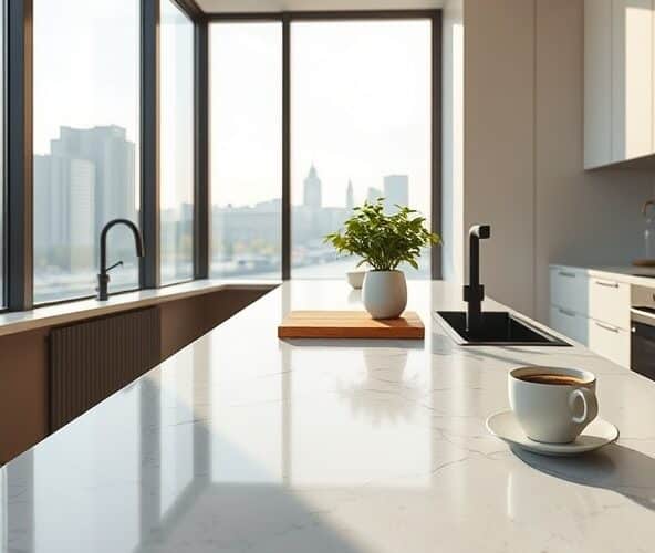 Czy kwarcyt naturalny na blat kuchenny w Warszawie jest wart dopłaty?