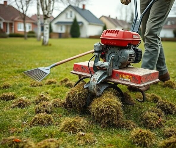 Kiedy w Komorowie robić wertykulację trawników, by ograniczyć mech?