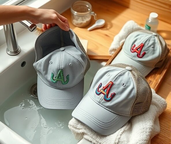 Jak prać czapki z logo, by haft pozostał odporny na pranie?