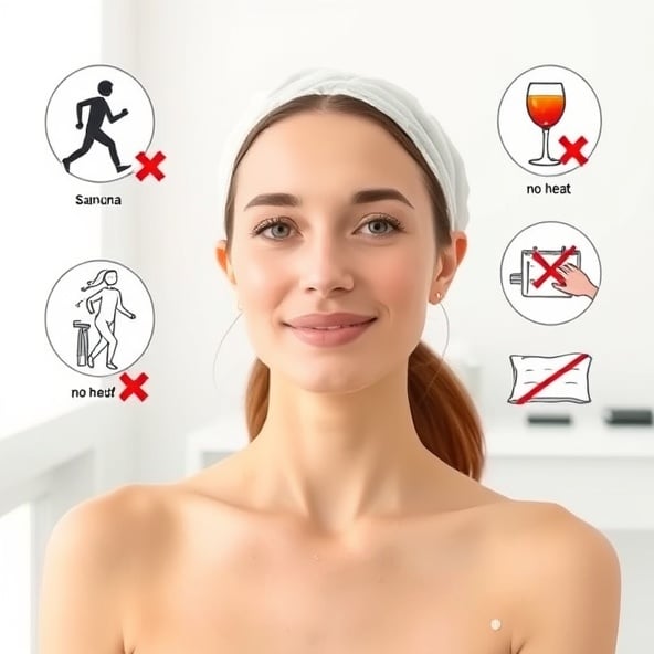 czego nie mozna robic po botoksie