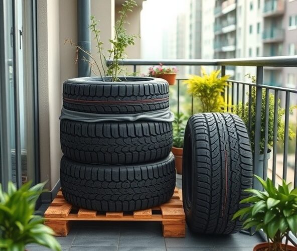 Czy opony można przechowywać na balkonie krótkoterminowo?