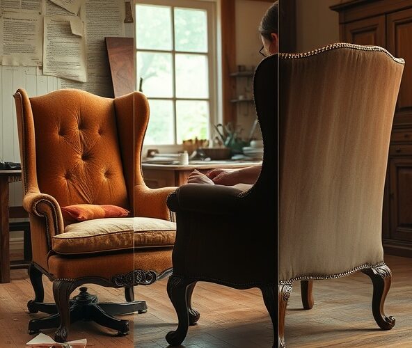 Jak odnowić fotel uszak antyk, by uzyskać wyższą cenę sprzedaży?