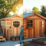 komórka ogrodowa drewniana