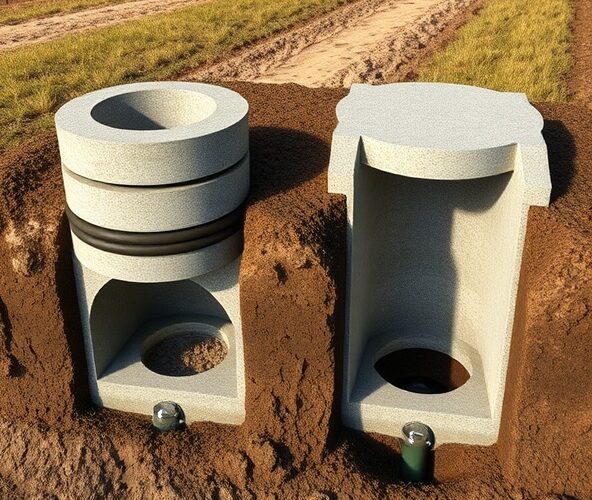 Kręgi betonowe z zamkiem czy bez do szczelnego szamba w gospodarstwie?
