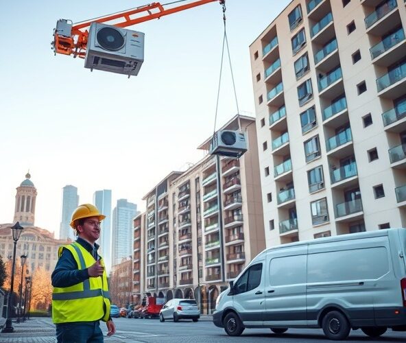 Gdzie w Warszawie najtaniej wynająć mini żurawia do klimatyzacji?