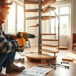 montaż schodów kręconych