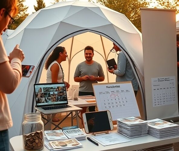 Jak reklamować namioty kopułowe przy budżecie 1000 zł miesięcznie?