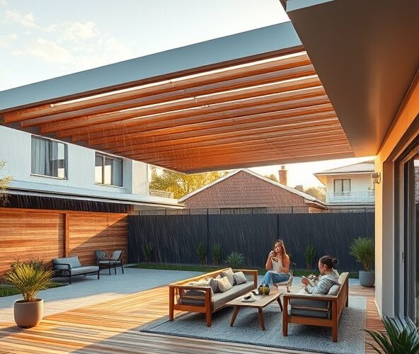 Czy pergola podwieszana bez słupów zwiększy użyteczność tarasu?