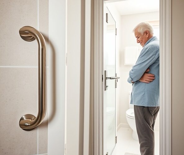 Pochwyt do drzwi dla seniora: na śruby czy bez wiercenia w łazience?