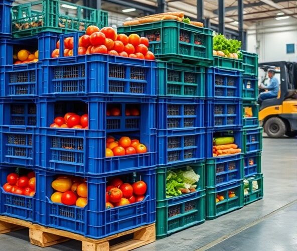 Jakie skrzynie plastikowe wybrać do transportu paletowego warzyw?