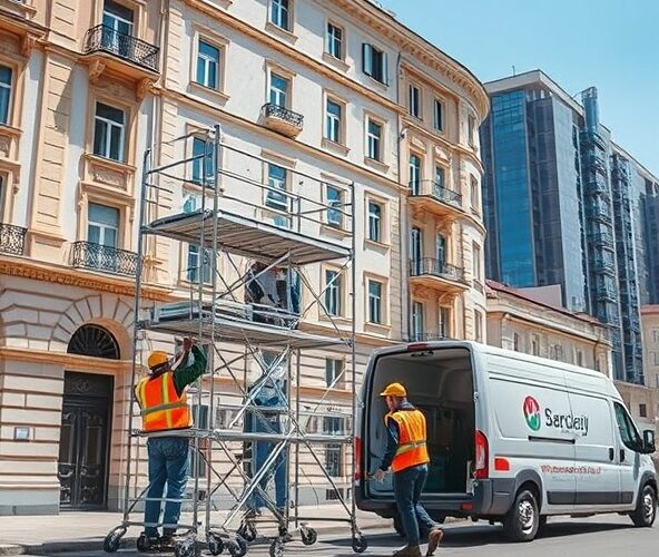 Gdzie w Warszawie tanio wynająć rusztowania przejezdne do elewacji?