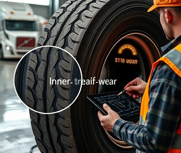 Jak wykrywać nierównomierne zużycie opon od wewnątrz w flocie?