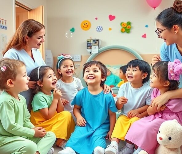 Jak śmiechoterapia wpływa na ból i lęk dzieci w pediatrii?