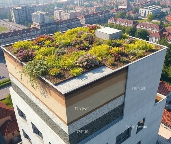 Jak dobrać warstwy do dachów zielonych w Rudzie Śląskiej na dachu płaskim?