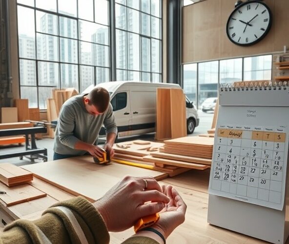 Jaki jest średni czas realizacji mebli na wymiar na Woli w Warszawie?