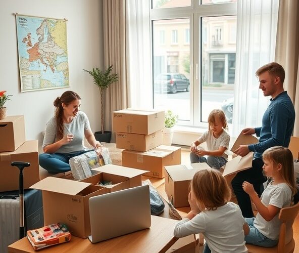 Jak obniżyć koszt przeprowadzki zagranicznej do Niemiec z dwójką dzieci?