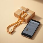 złoty łańcuszek pancerka 585