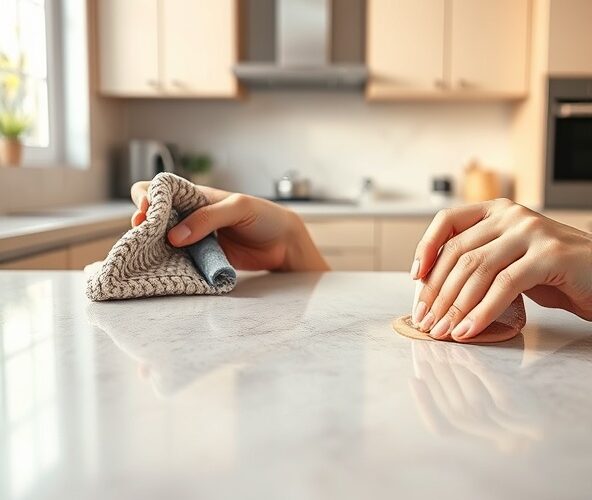 Jak samodzielnie usunąć płytkie rysy na blatach kuchennych laminowanych, żeby były jak najmniej widoczne?