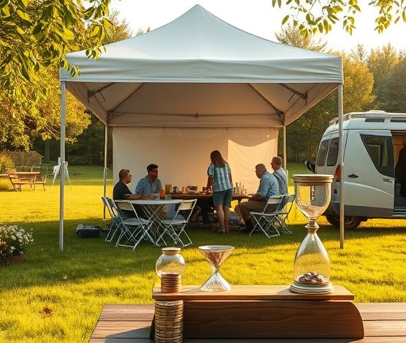 Czy wynajem stalowego namiotu 3×3 od maja do września się opłaci?