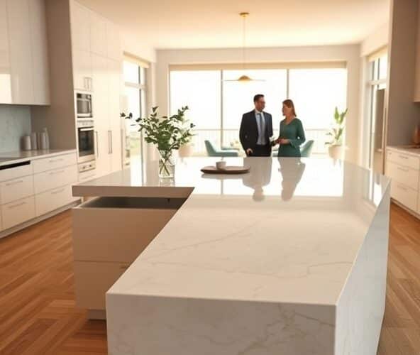 Czy blat kuchenny z kamienia Taj Mahal realnie podniesie cenę mieszkania?