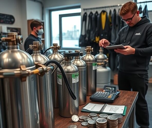 Ile kosztuje legalizacja butli nurkowych w Warszawie dla wypożyczalni?
