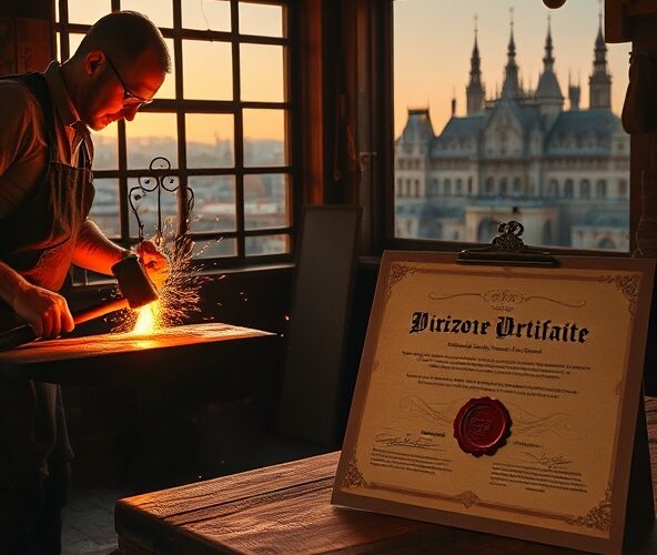 Czy Kuźnia Warszawa daje certyfikat na kutą balustradę?