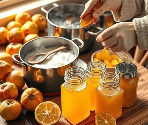 Naturalny syrop z pigwowca — jak ograniczyć fermentację?